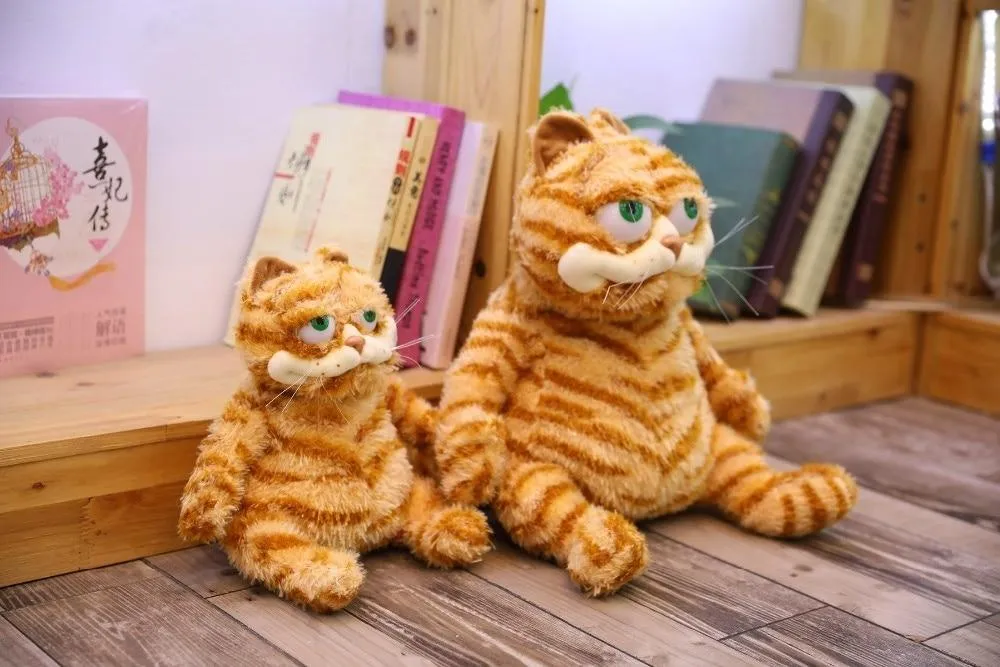 Fat Angry Cat Soft Plush Toy Stuffed Animals Lazy Foolishly Tiger skin Simulation Ugly Cat Plush toy Xmas Gift For Kids Lovers