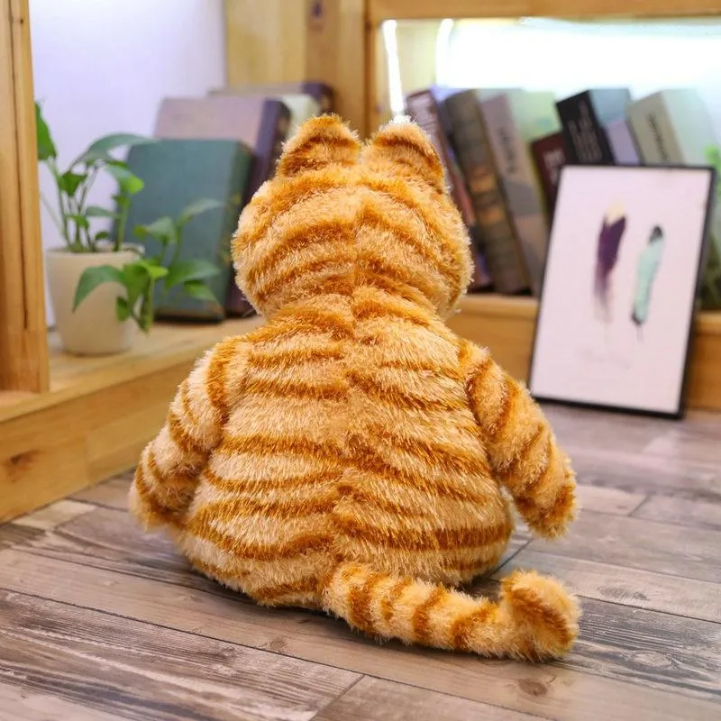 Fat Angry Cat Soft Plush Toy Stuffed Animals Lazy Foolishly Tiger skin Simulation Ugly Cat Plush toy Xmas Gift For Kids Lovers