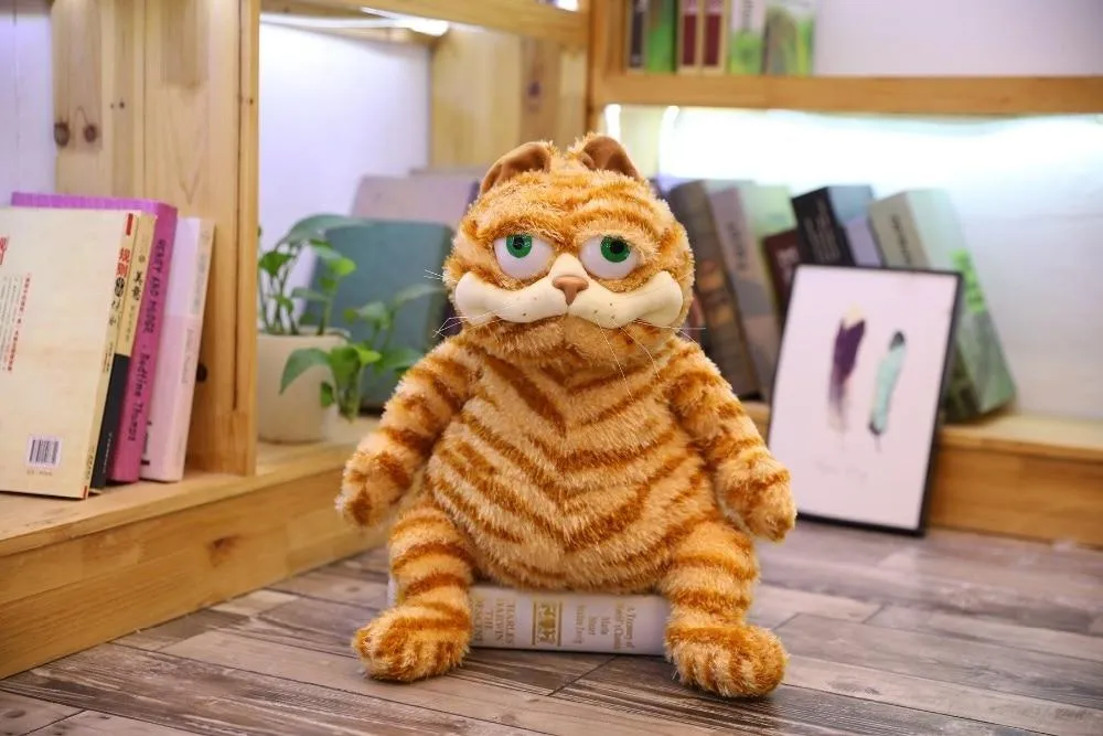 Fat Angry Cat Soft Plush Toy Stuffed Animals Lazy Foolishly Tiger skin Simulation Ugly Cat Plush toy Xmas Gift For Kids Lovers