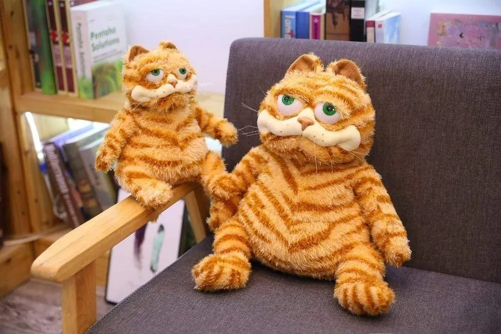 Fat Angry Cat Soft Plush Toy Stuffed Animals Lazy Foolishly Tiger skin Simulation Ugly Cat Plush toy Xmas Gift For Kids Lovers