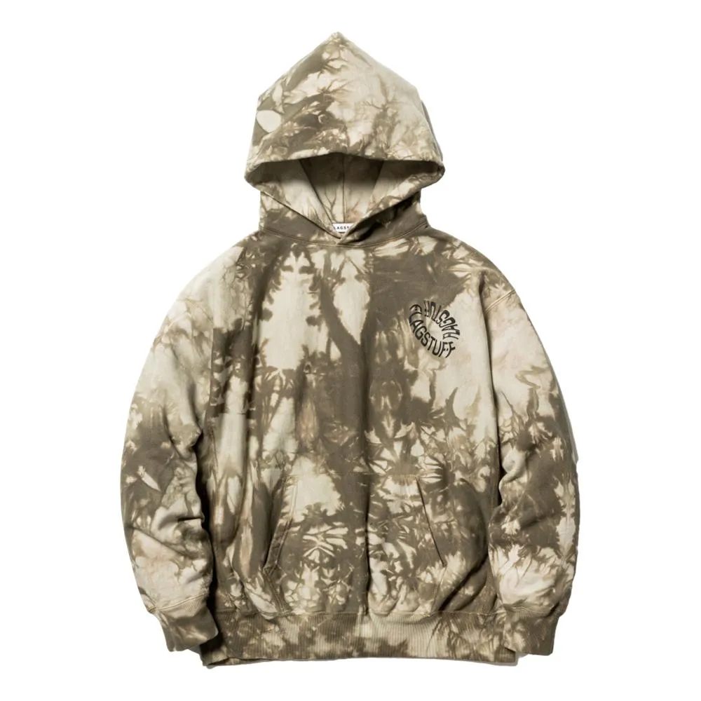 FLAGSTUFF TIE DYE HOODIE-OLIVE