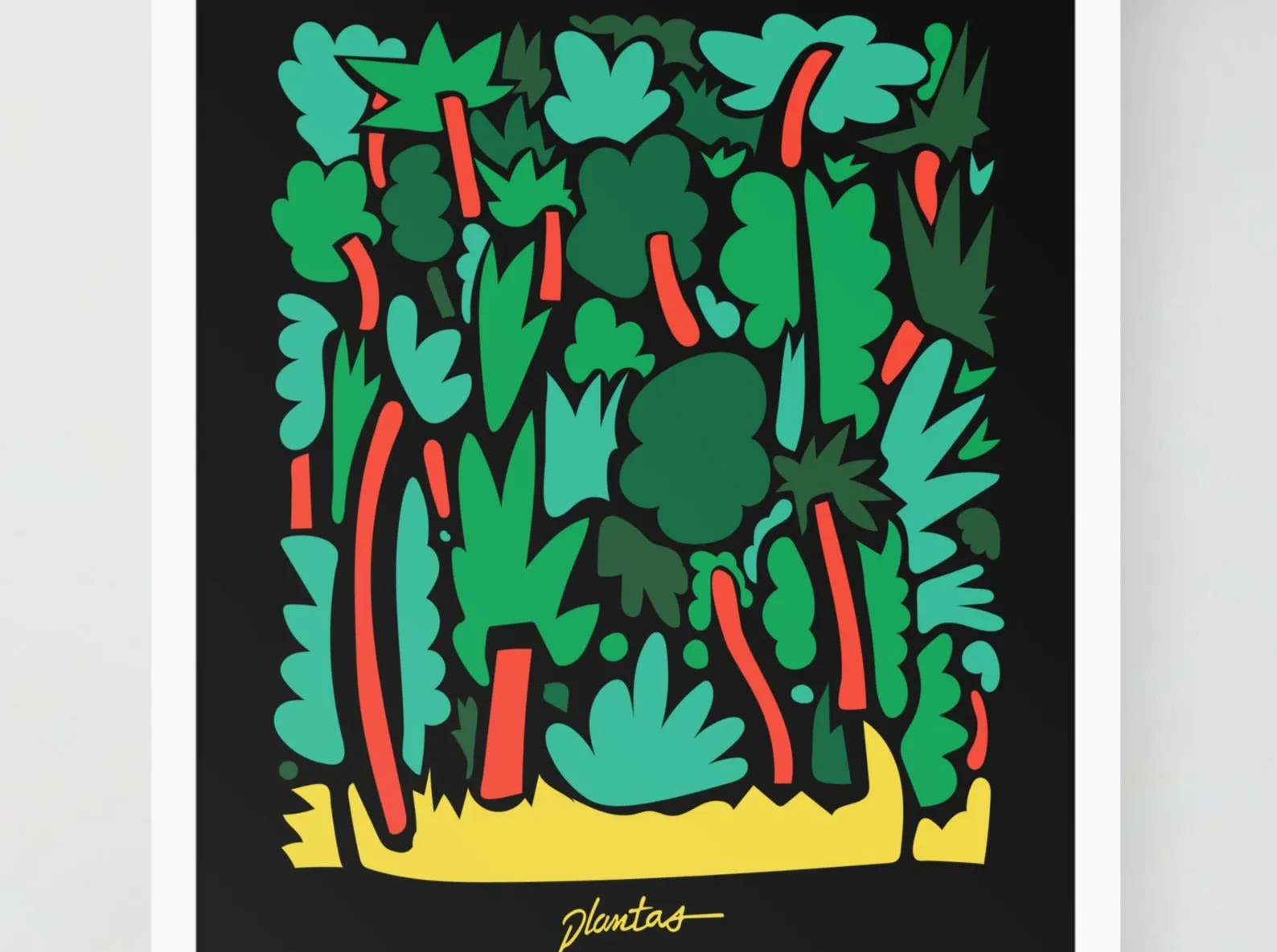 Floral Forest framed poster