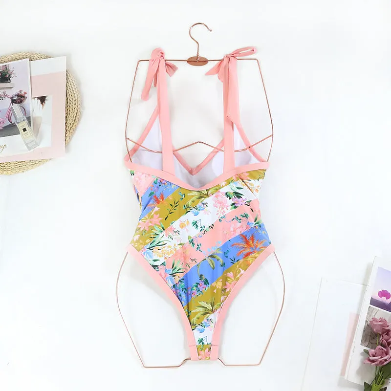 Floral One Piece Swimwear