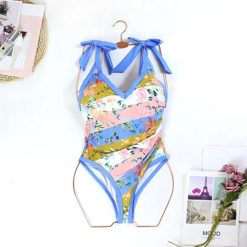 Floral One Piece Swimwear