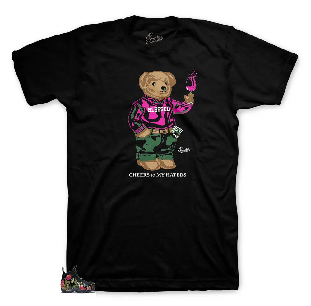 Foamposite Floral Cheers Bear Shirt