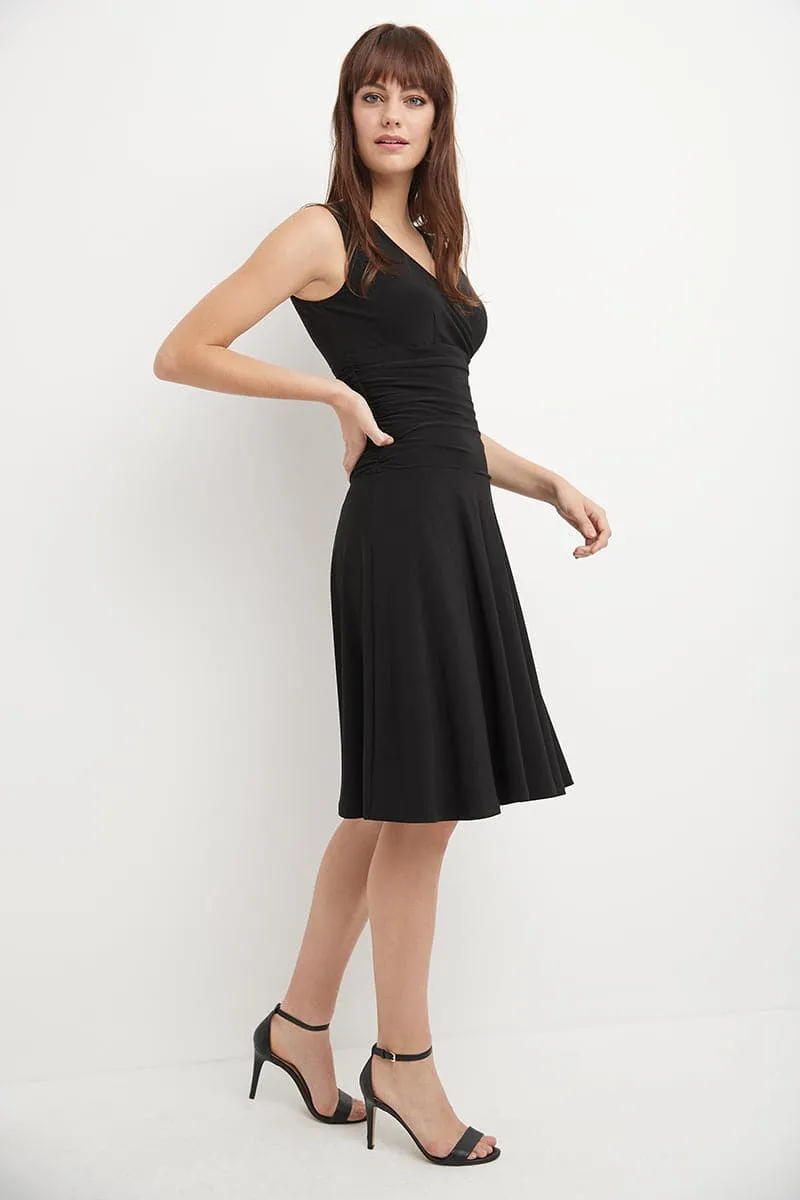 Form-Fitting Sleeveless Dress with Tummy Control