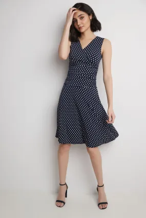 Form-Fitting Sleeveless Dress with Tummy Control