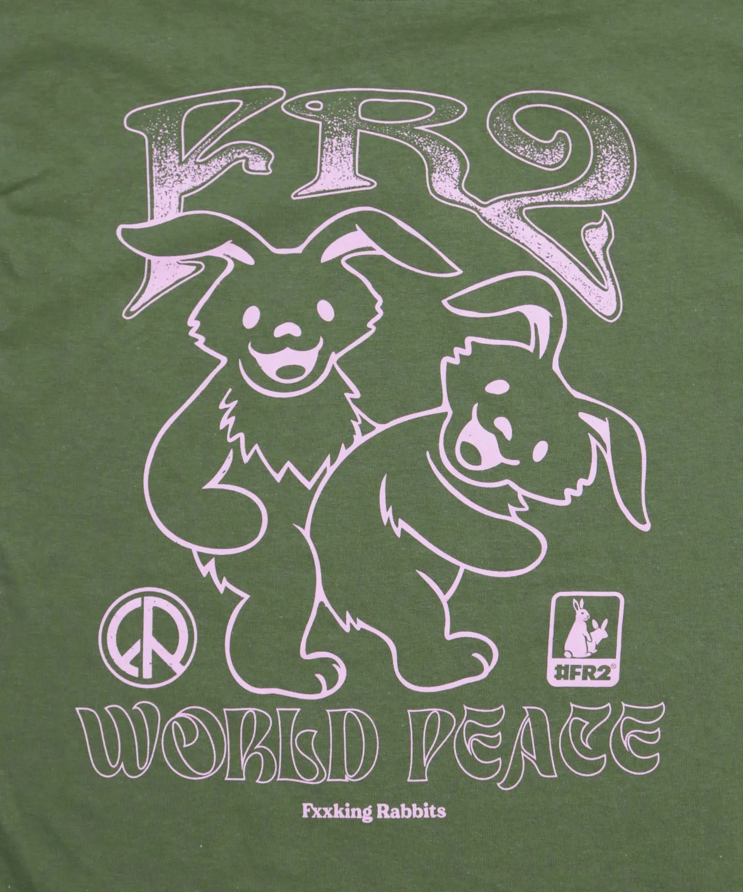 #FR2 WORLD PEACE L/S T-SHIRT-KHAKI