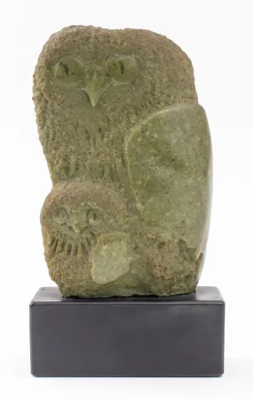 Frank Eliscu, "Owl Mother and Chick" Sculpture