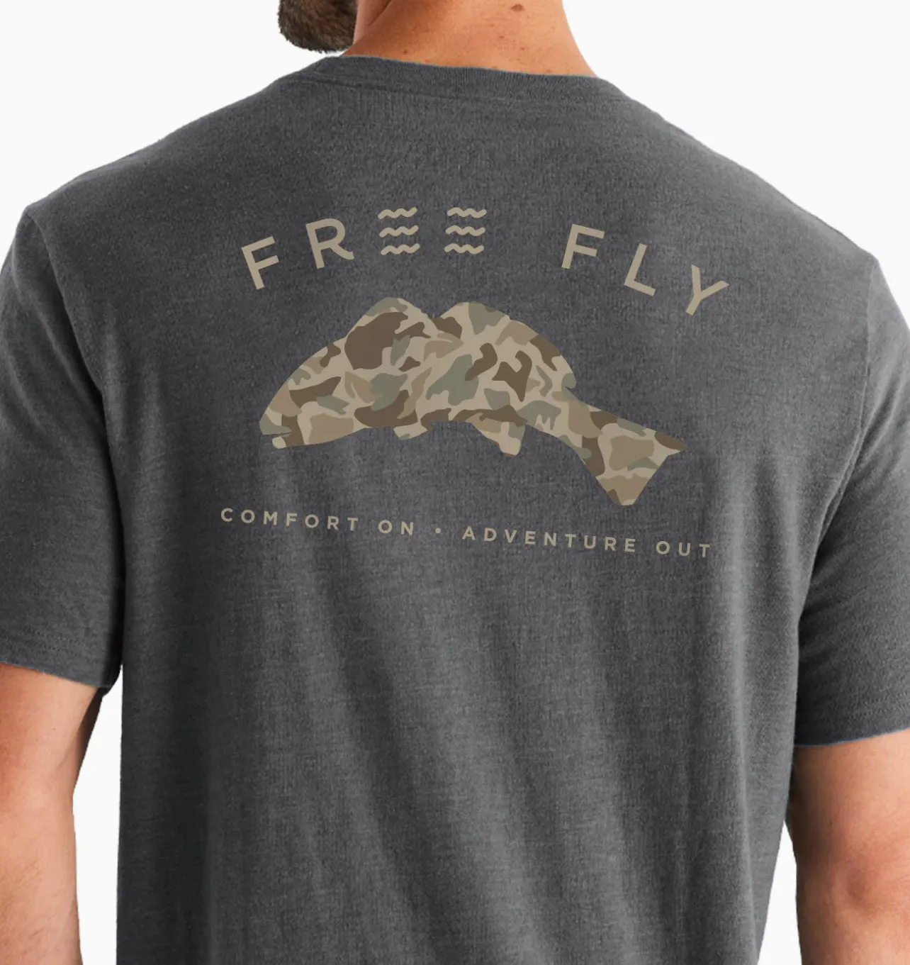 Free Fly Redfish Camo Tee