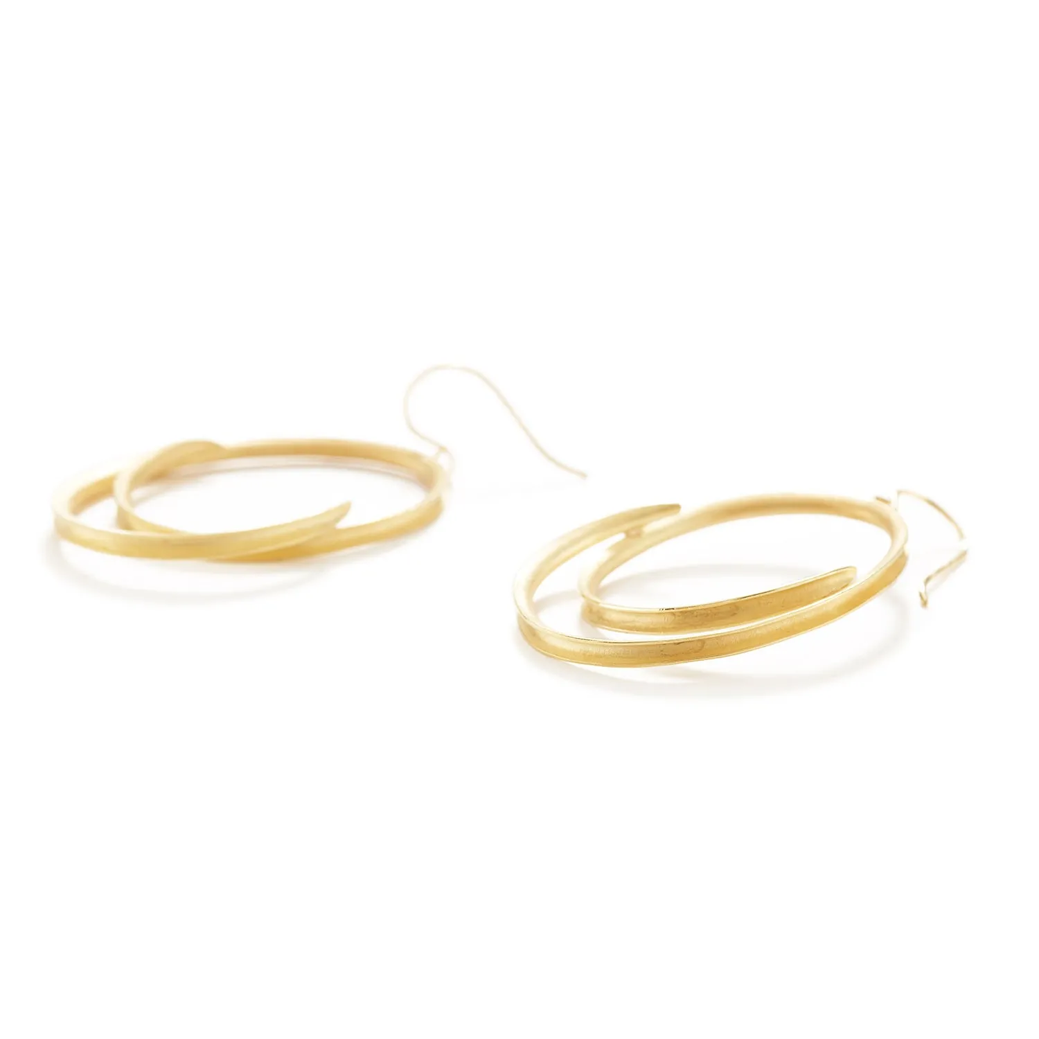 Golden Swirl Earrings