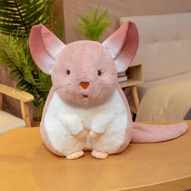 Hamster Pillow Cute Plushy Chinchillas Plush Doll Soft Toy Stuffed Animals Mascot for Kids Christmas Toys Cute Pillows Plush Toy