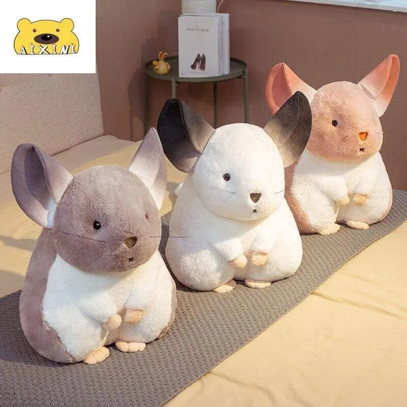 Hamster Pillow Cute Plushy Chinchillas Plush Doll Soft Toy Stuffed Animals Mascot for Kids Christmas Toys Cute Pillows Plush Toy