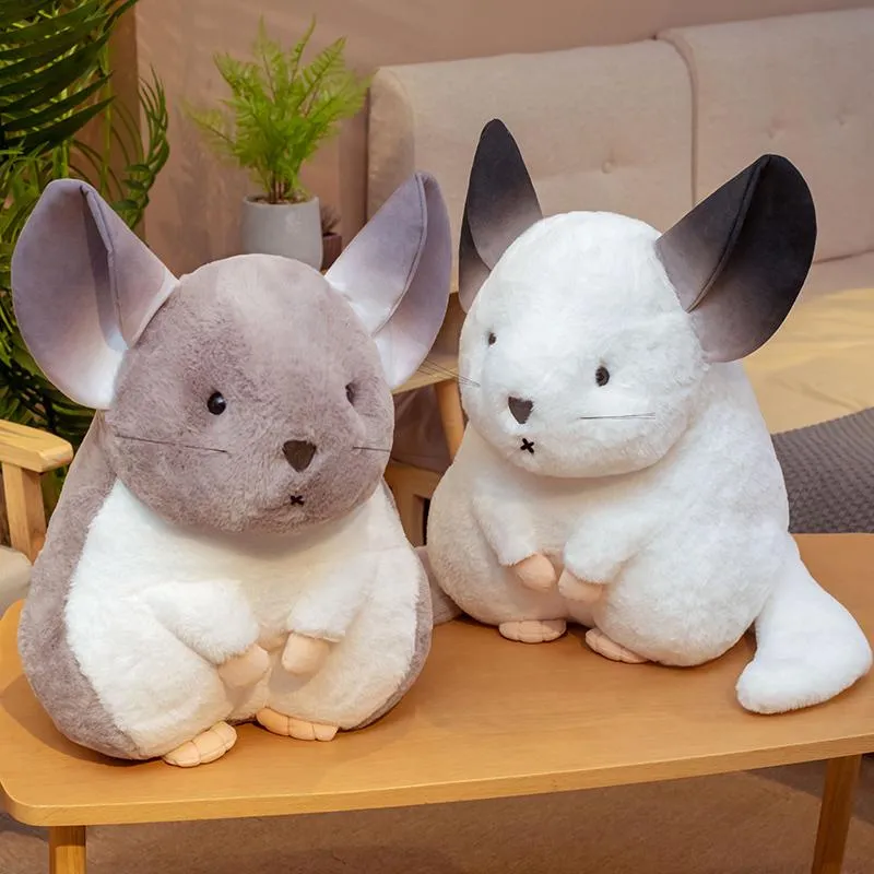 Hamster Pillow Cute Plushy Chinchillas Plush Doll Soft Toy Stuffed Animals Mascot for Kids Christmas Toys Cute Pillows Plush Toy