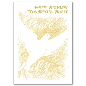 Happy Birthday To A Special Priest Card