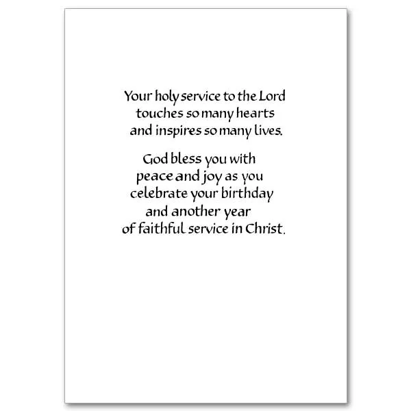 Happy Birthday To A Special Priest Card