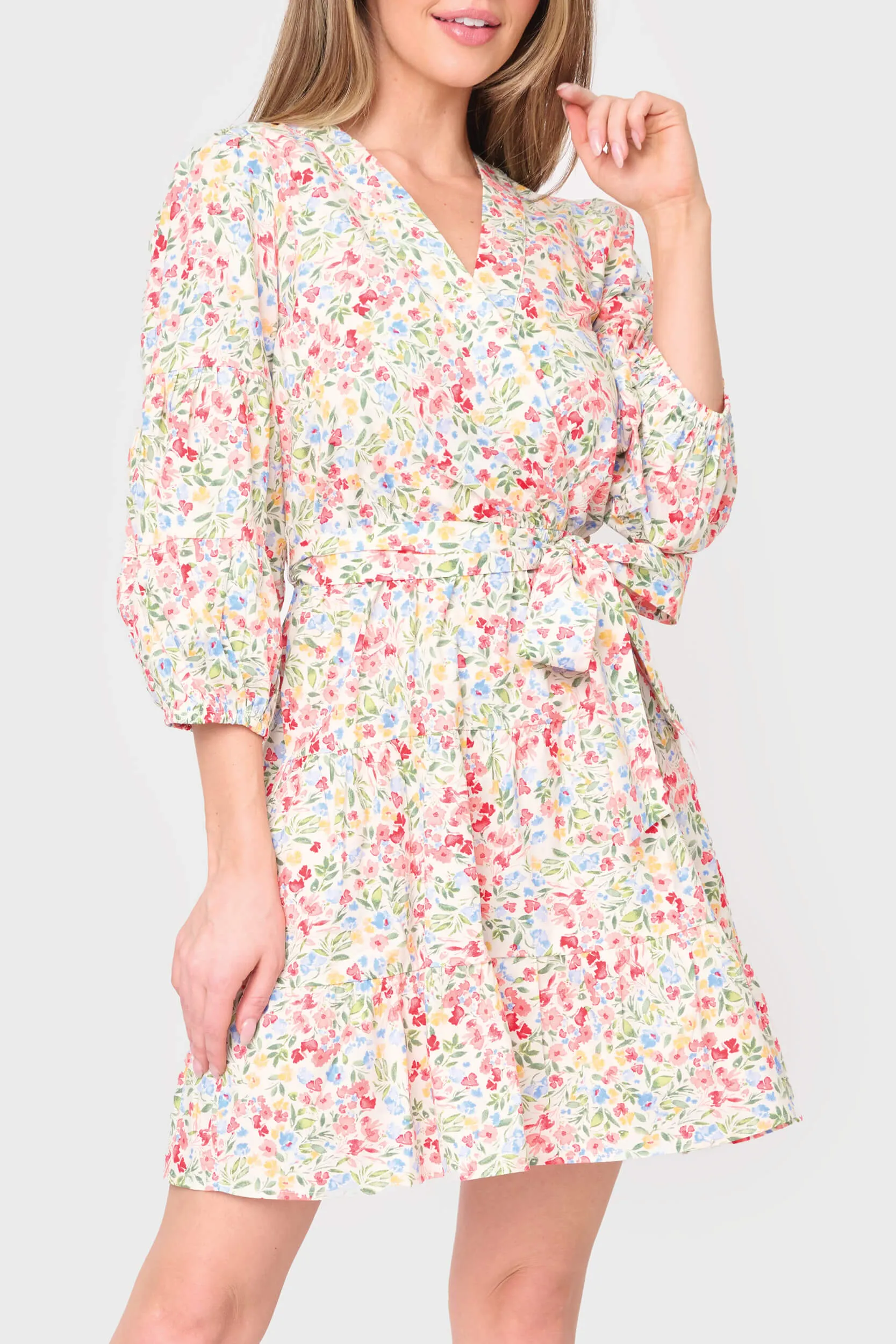 Harper Poplin Wrap Dress