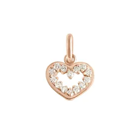 Heart Supreme diamond pendant, Rose Gold