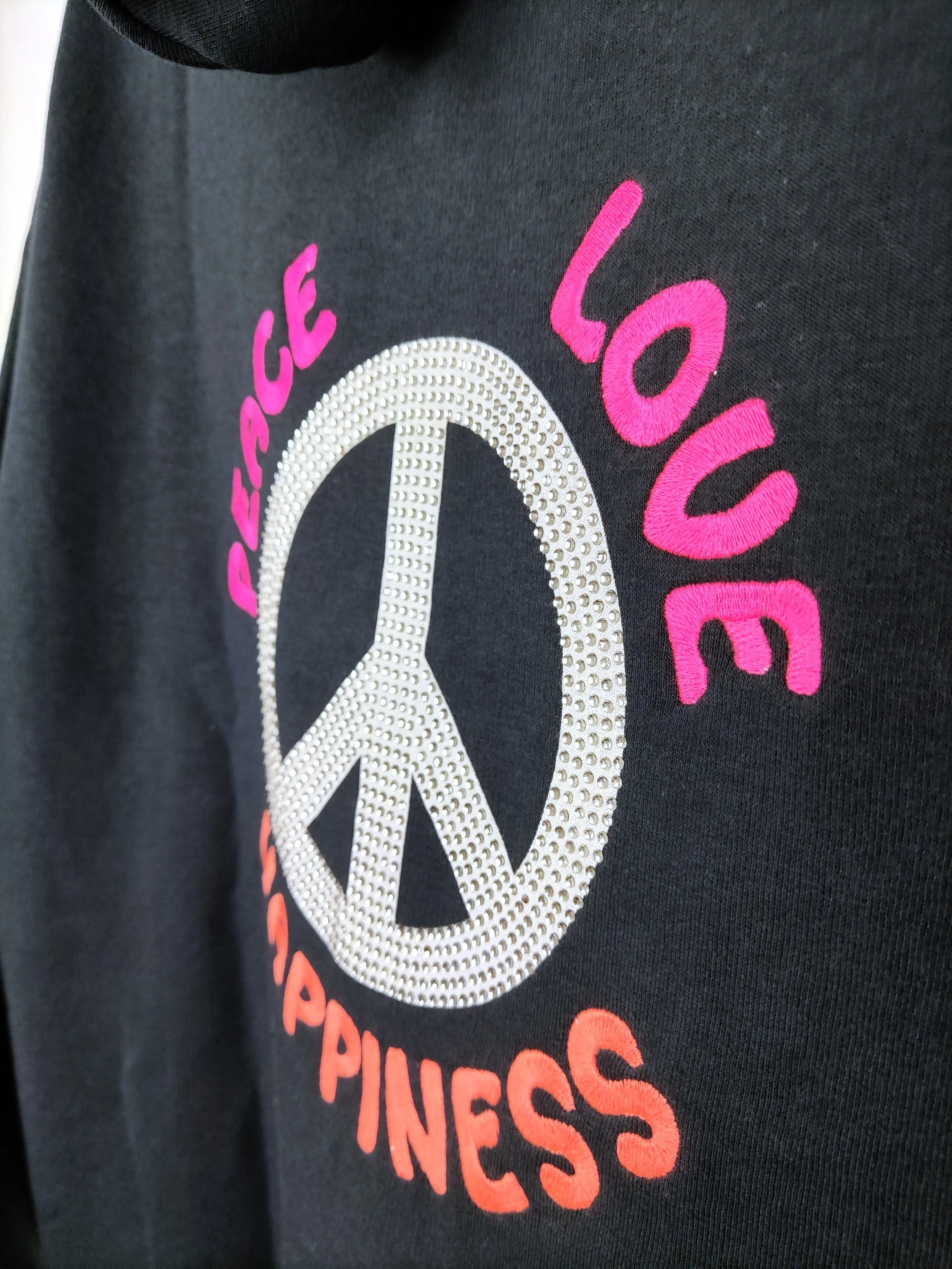 HOODIE MANTEL SWEAT "AURELIA" LOVE PEACE HAPPINESS