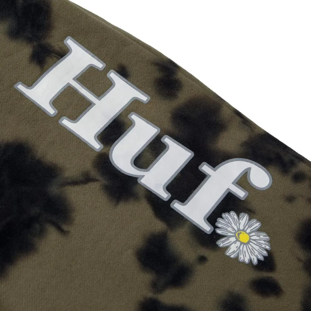 HUF IN BLOOM FLEECE PANT-OLIVE