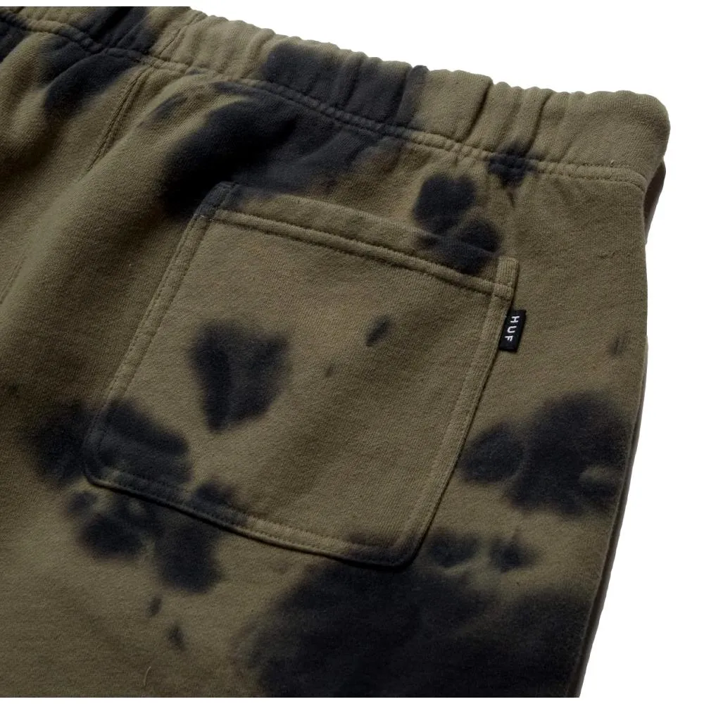 HUF IN BLOOM FLEECE PANT-OLIVE