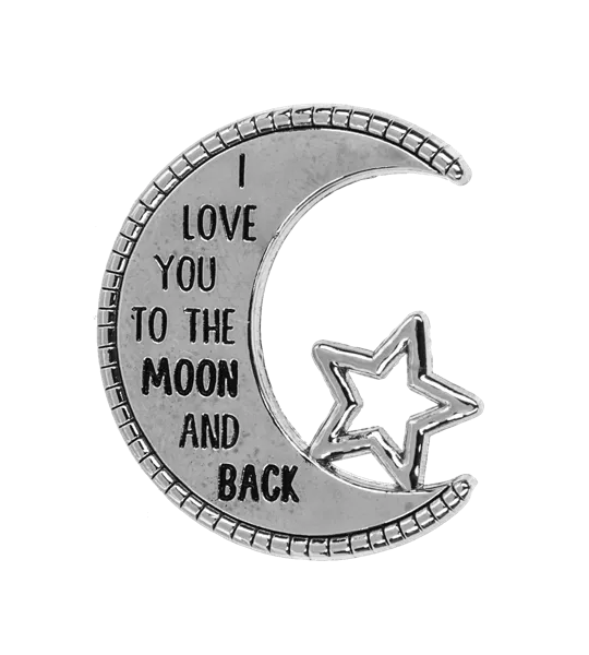 I Love You To The Moon And Back Charm Pocket Token