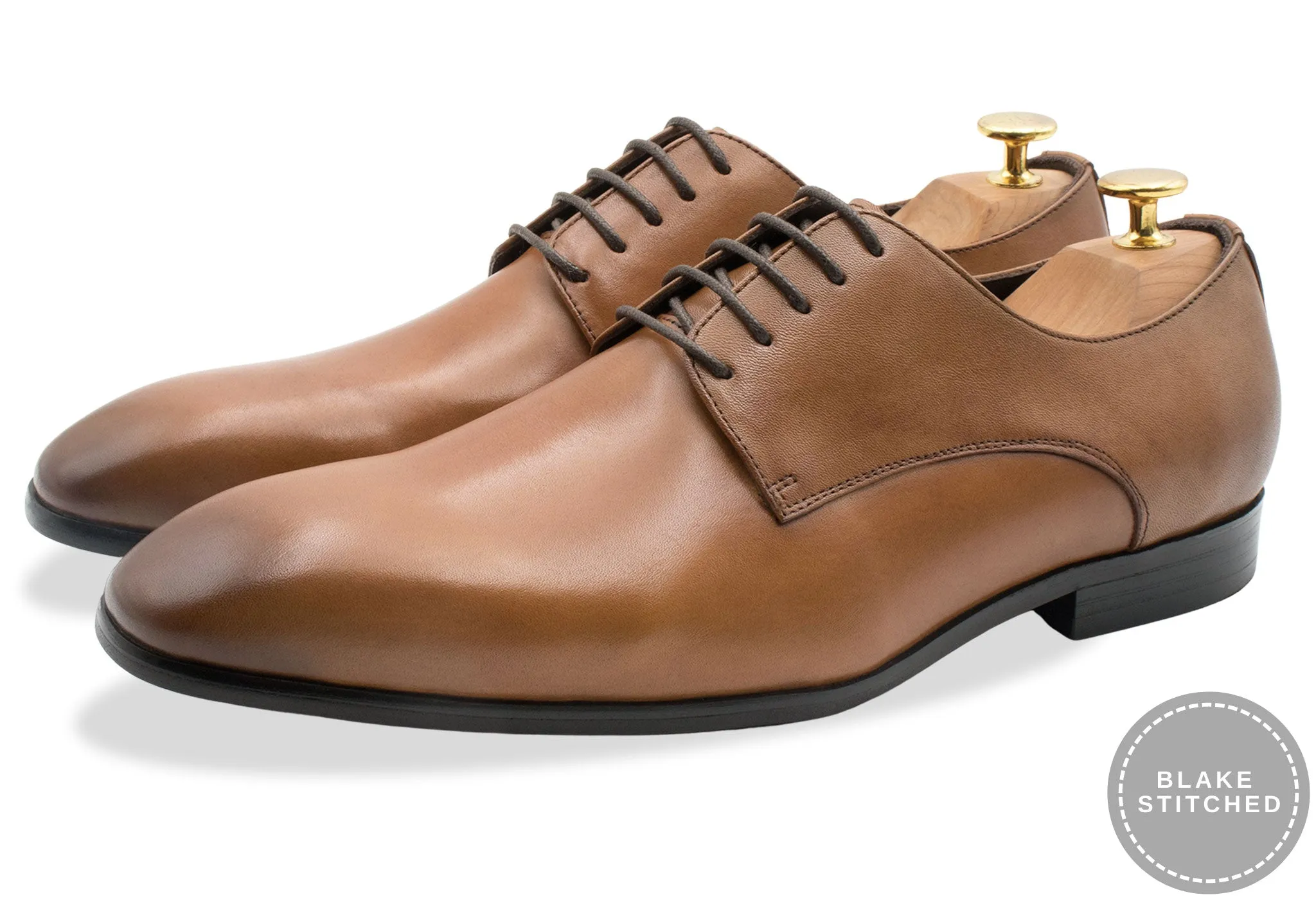 Ibarreta Blake Stitch Chestnut Derby