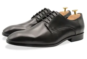 Ibarreta Semi-Wholecut Black Derby