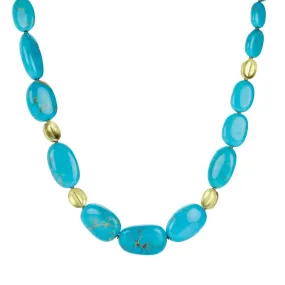 Kingman & Sleeping Beauty Turquoise Bead Necklace