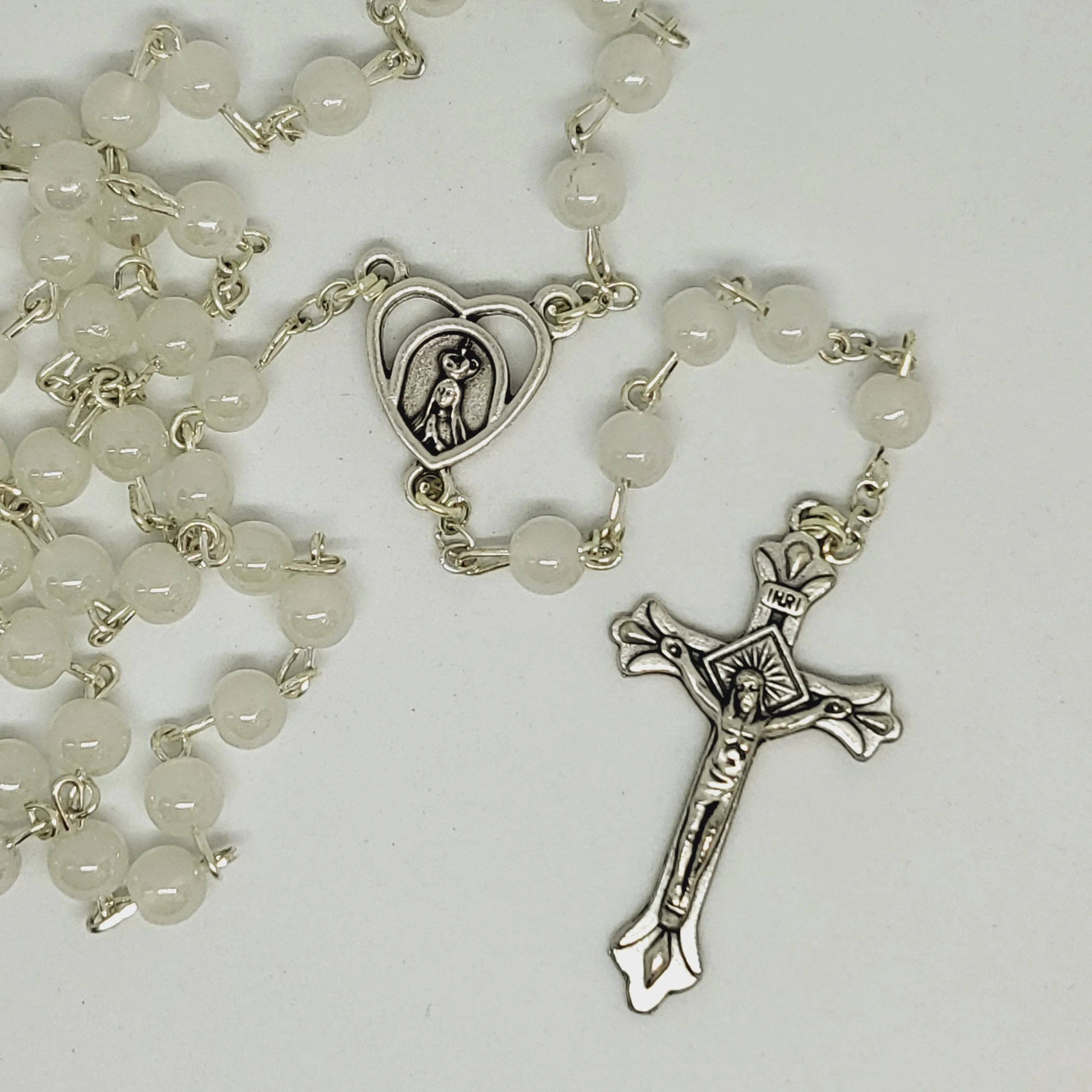 Light Glass Rosary [Multiple Colors]