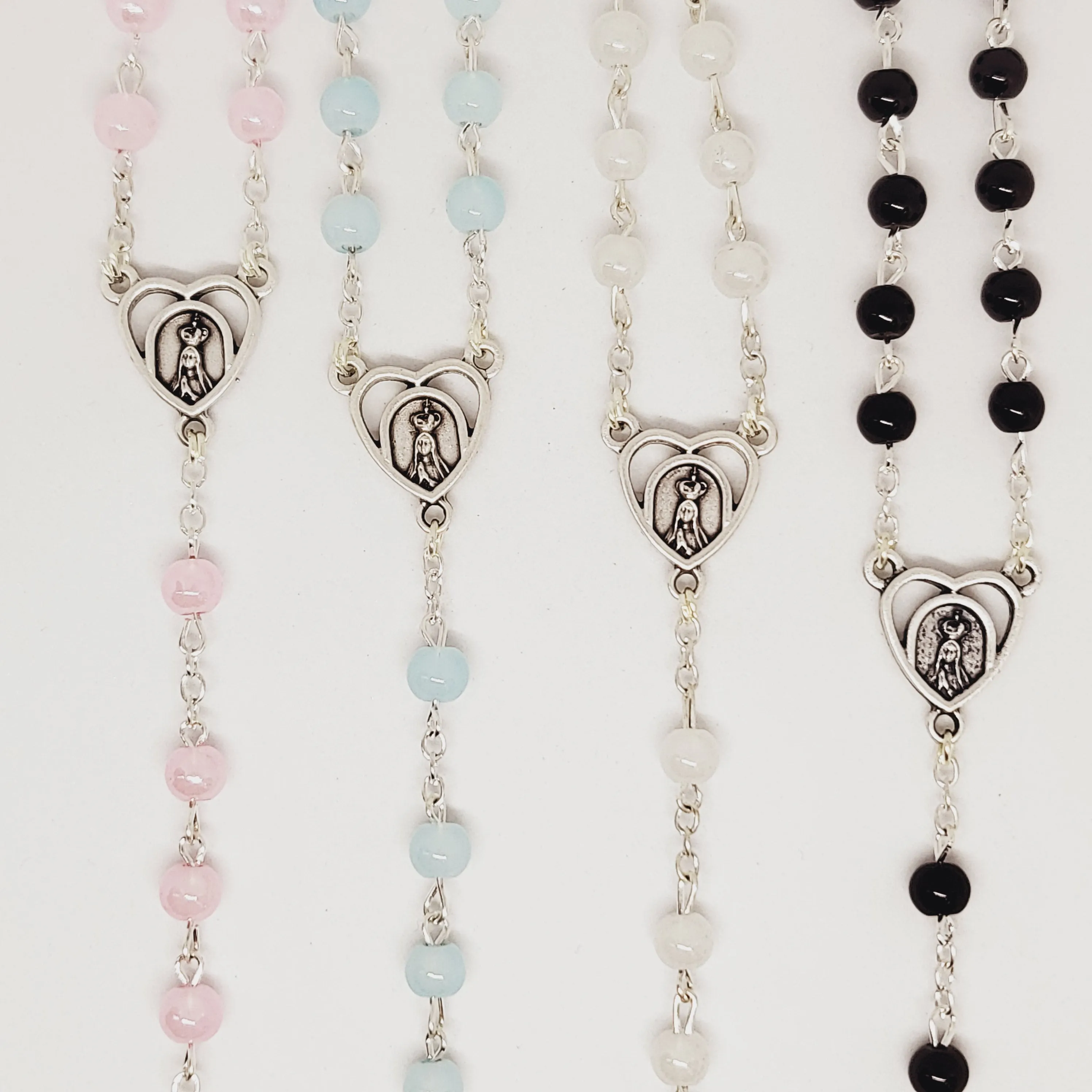 Light Glass Rosary [Multiple Colors]