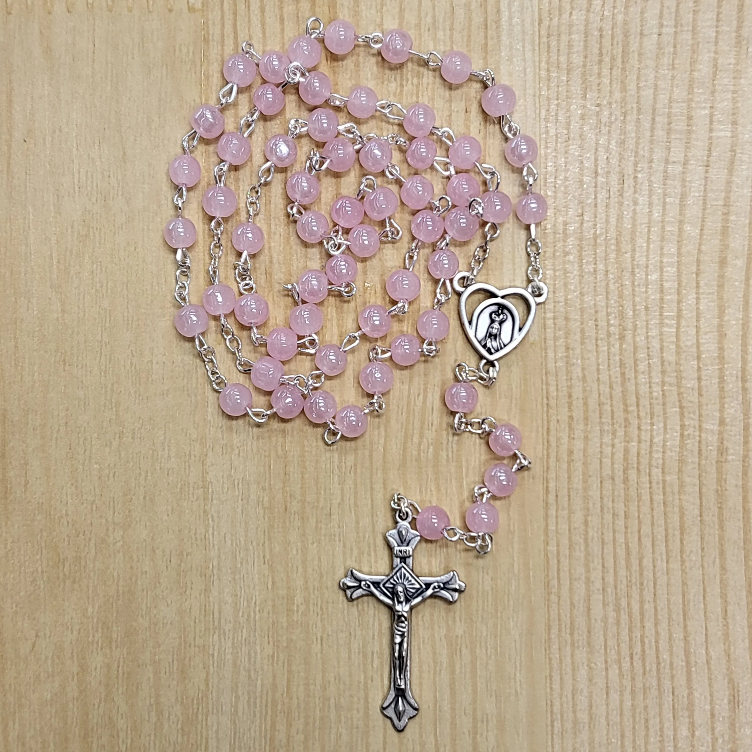 Light Glass Rosary [Multiple Colors]