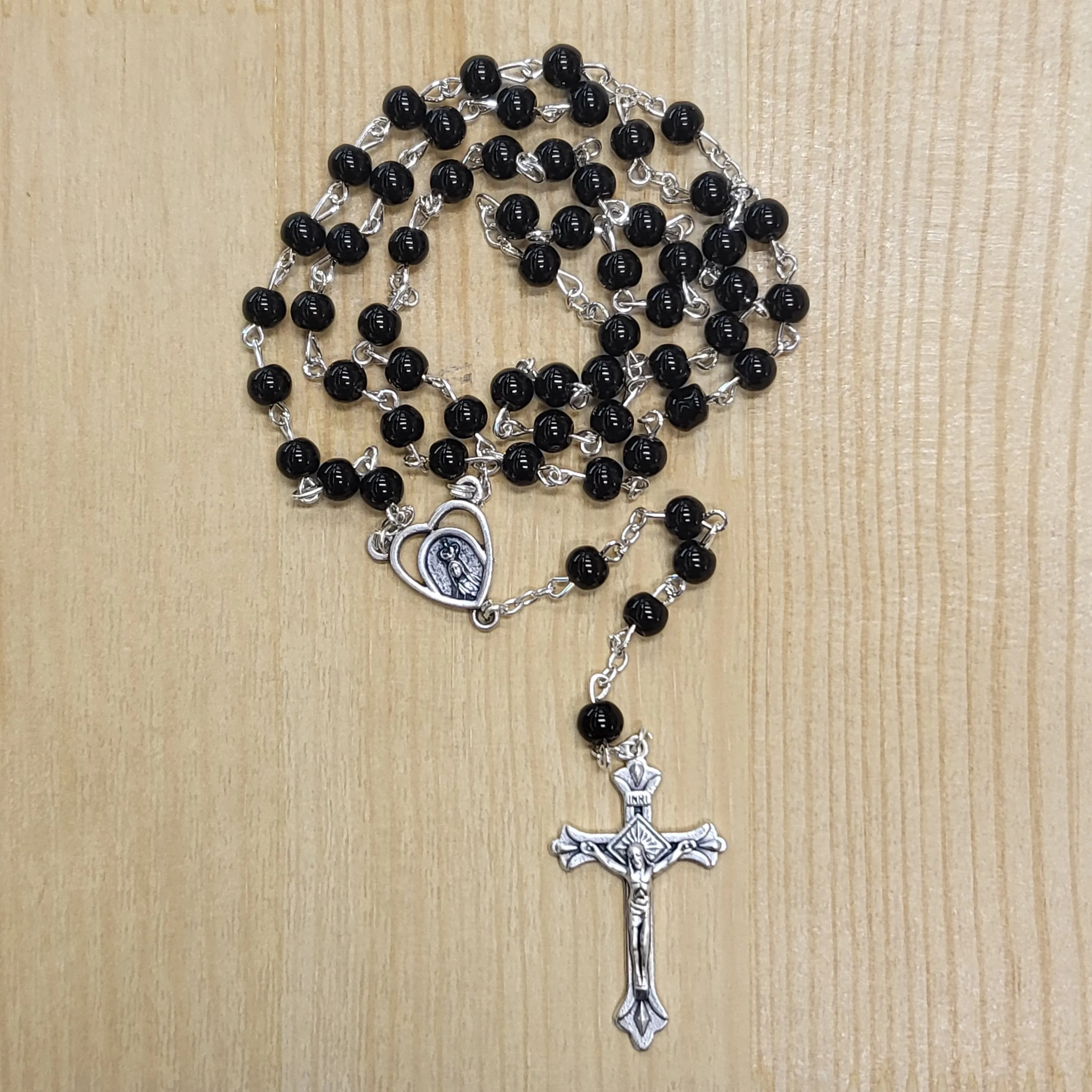 Light Glass Rosary [Multiple Colors]