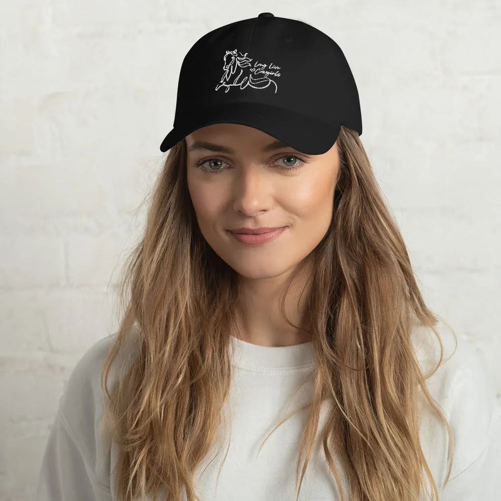 'Long Live Cowgirls' hat - White embroidery