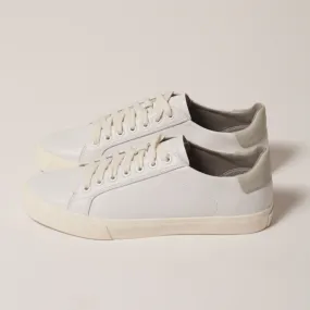 Low Vegan Leather White