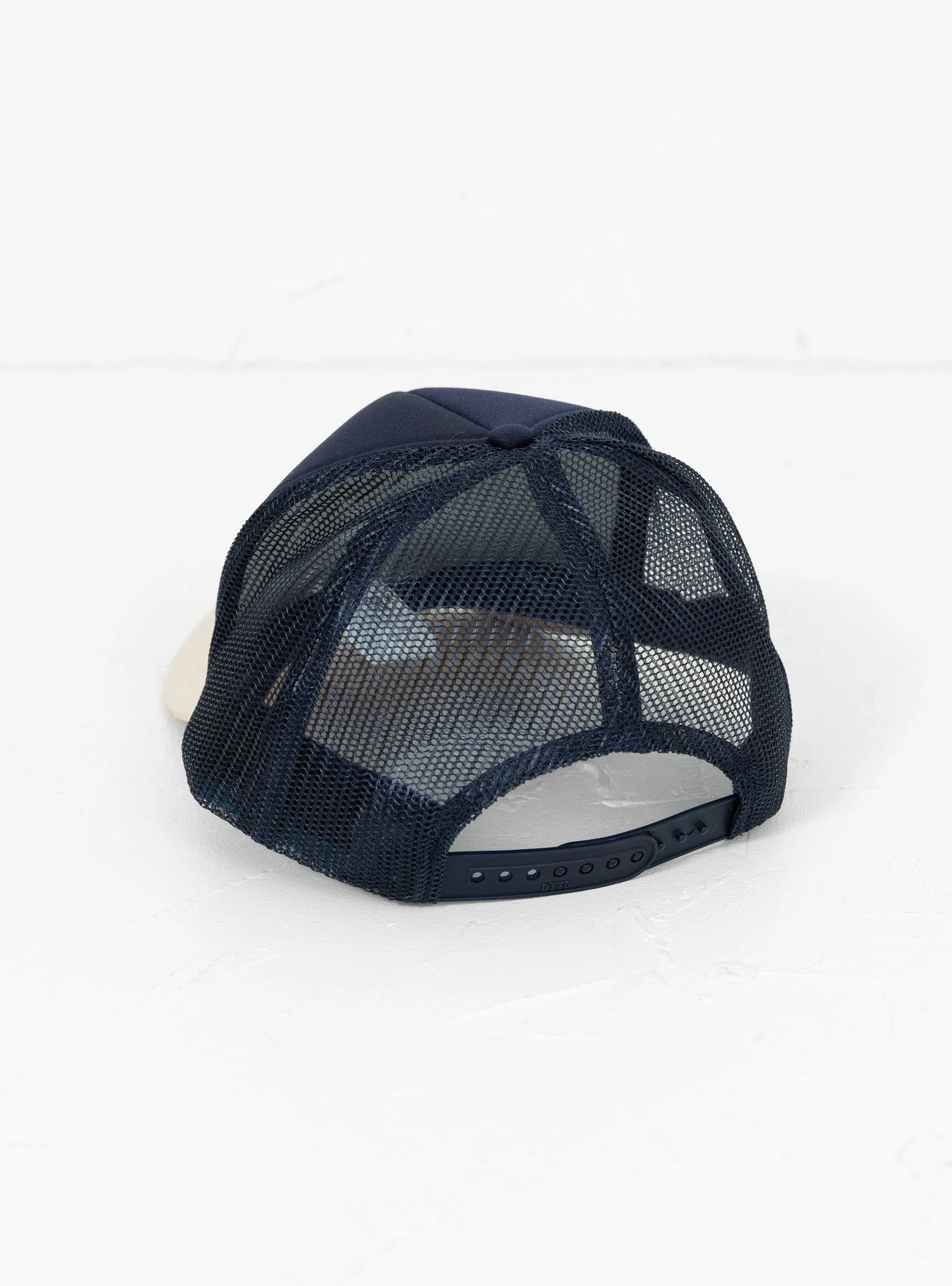 Lucky Battery Bird Truck Cap Navy & Ecru