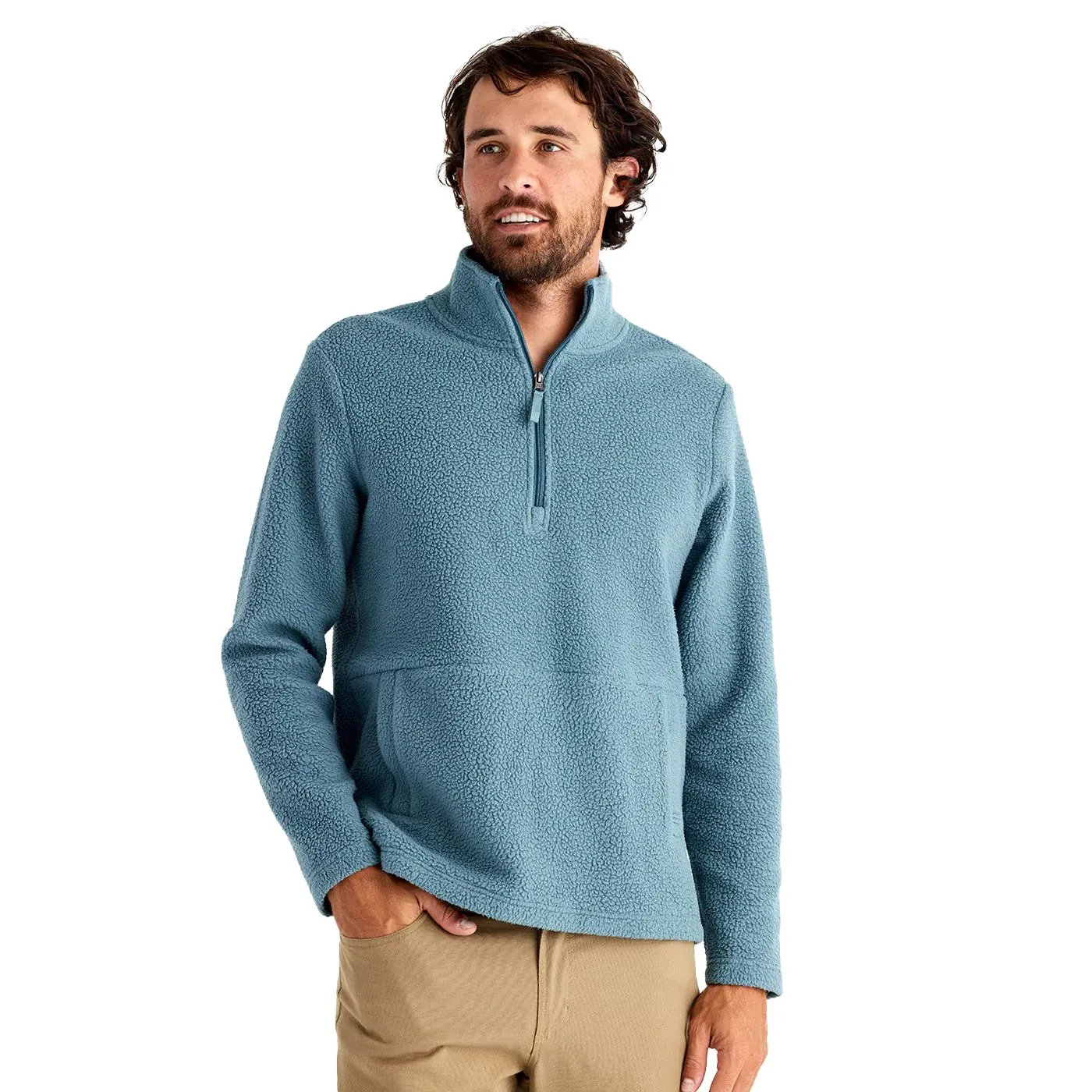 Men's Bamboo Sherpa Fleece Quarter Zip