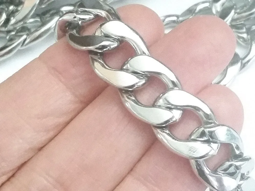 Mens Jewelry Chain, Stainless Steel Jewelry Chain for Men, Heavy Jewelry Chain, Bulk Chain, Non Tarnish, 15x12x3mm, 6 to 36 inches, #1931