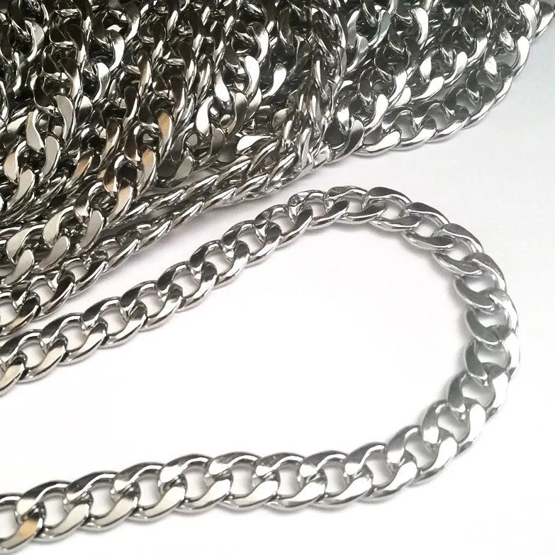 Mens Jewelry Chain, Stainless Steel Jewelry Chain for Men, Heavy Jewelry Chain, Bulk Chain, Non Tarnish, 15x12x3mm, 6 to 36 inches, #1931