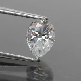 Moissanite | pear cut 8x6 mm, G color, VS, 1.25 ct