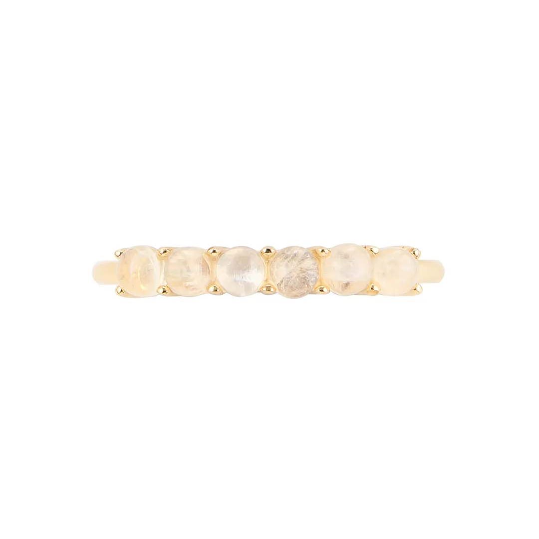 Moonstone Band 14k gold vermeil