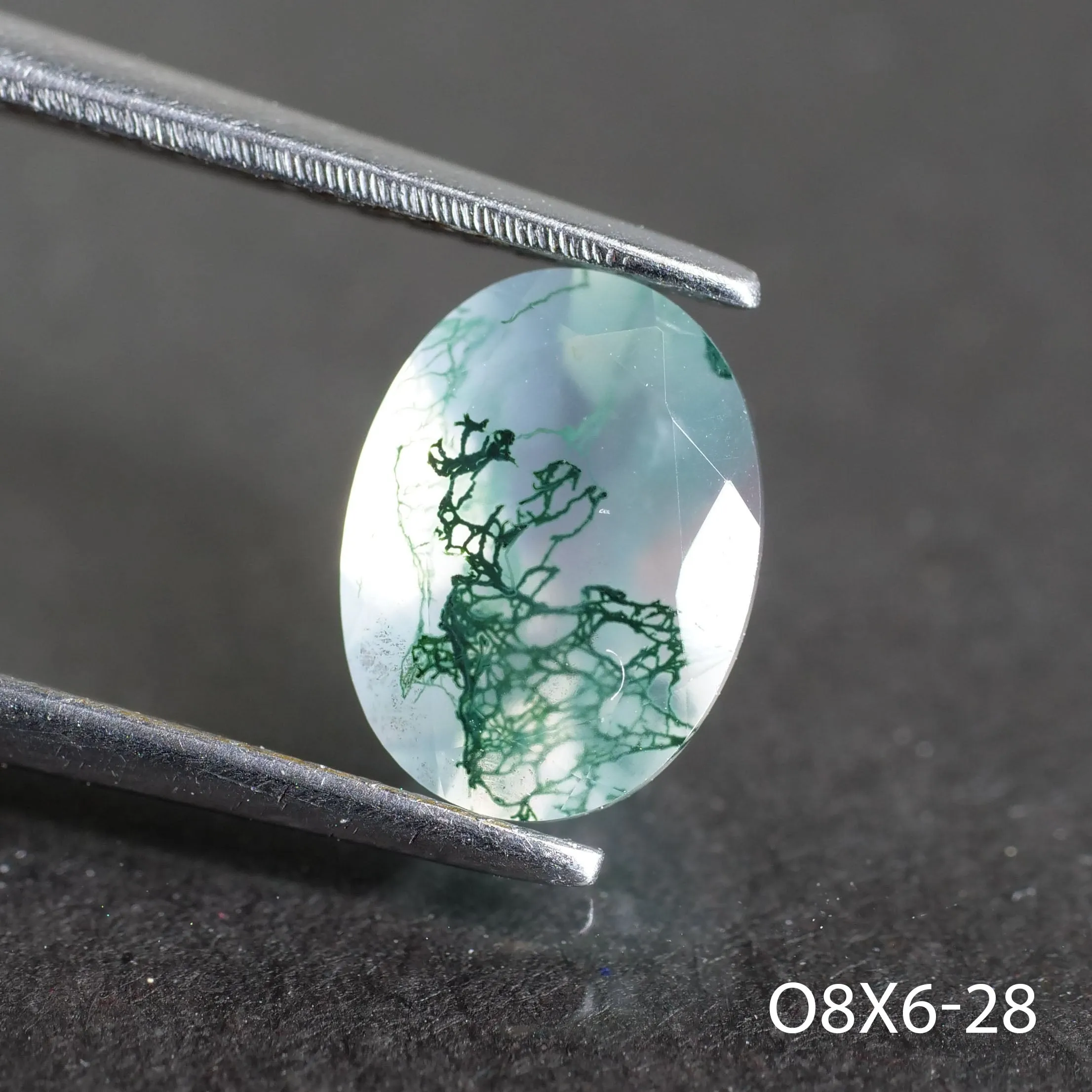 Moss agate | oval cut 8x6 mm - choose yours