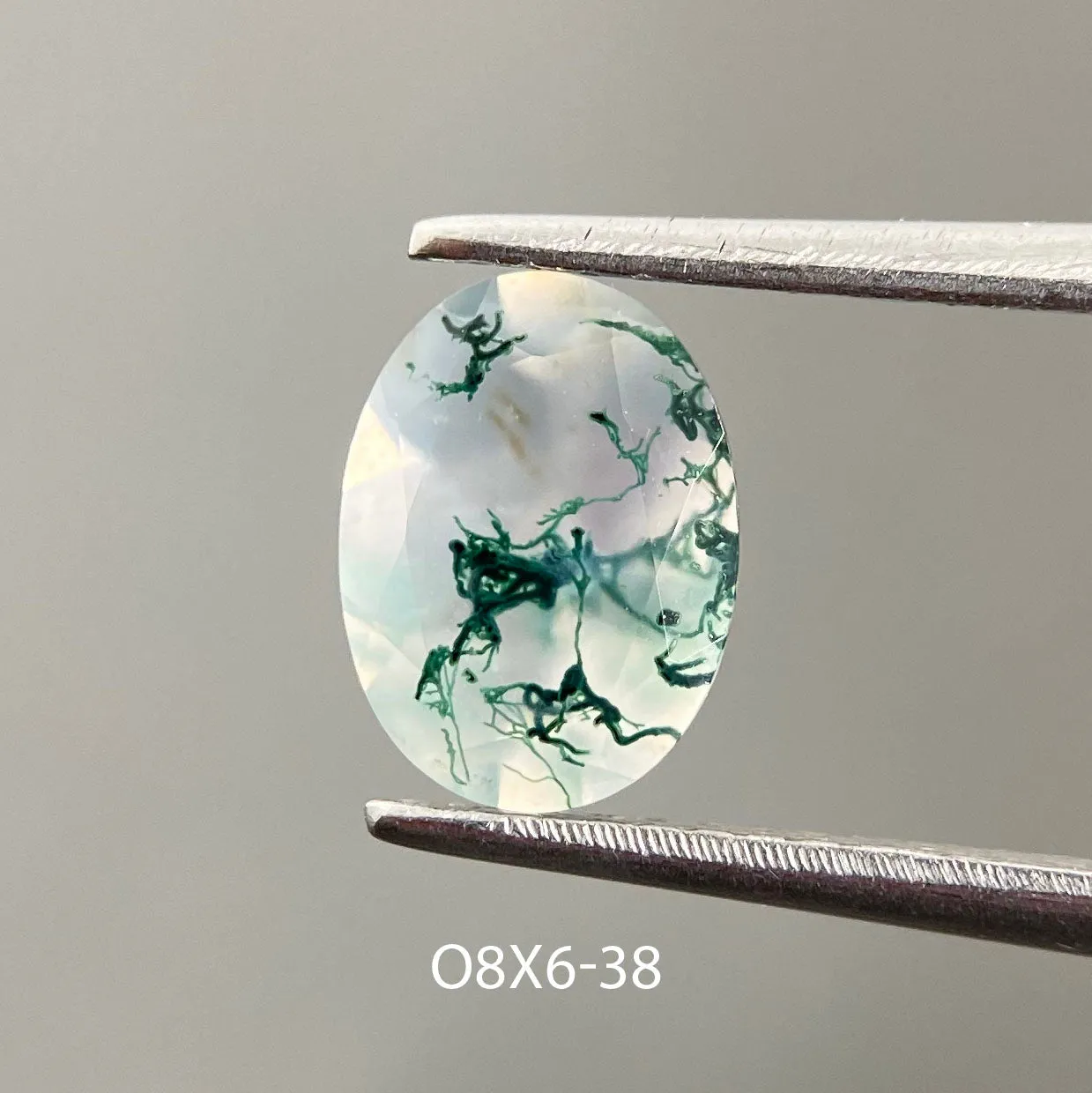 Moss agate | oval cut 8x6 mm - choose yours