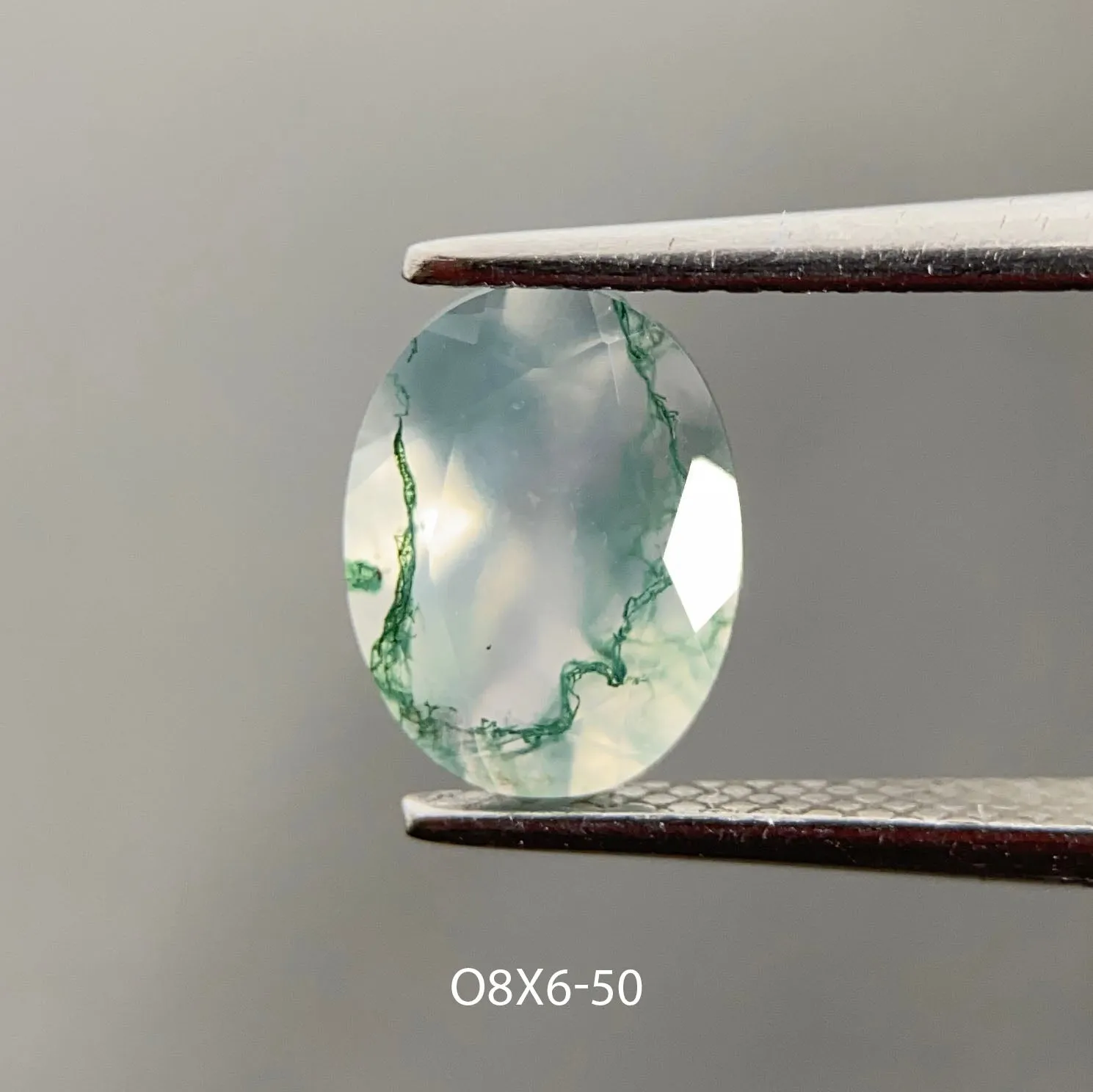 Moss agate | oval cut 8x6 mm - choose yours