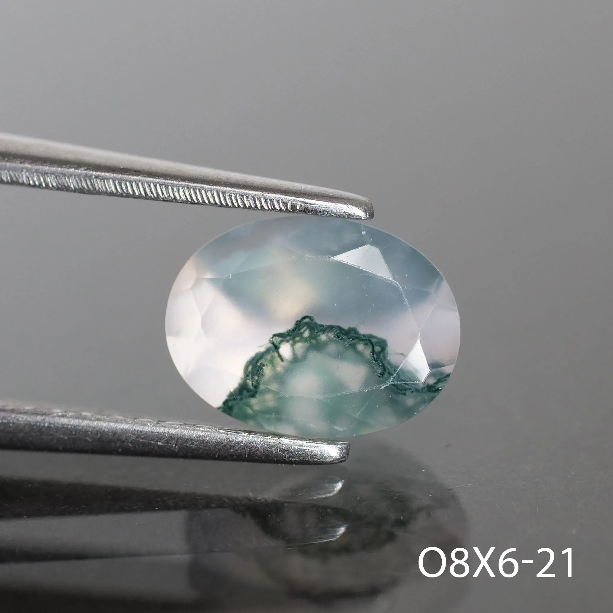 Moss agate | oval cut 8x6 mm - choose yours