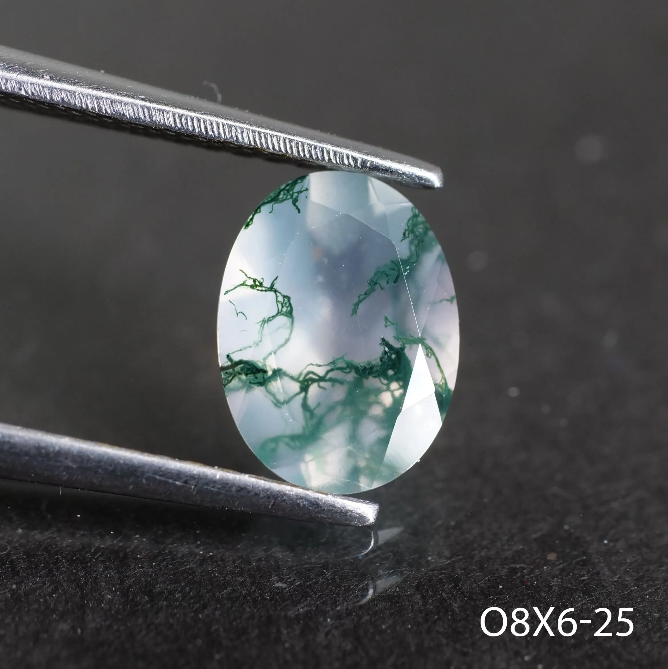 Moss agate | oval cut 8x6 mm - choose yours