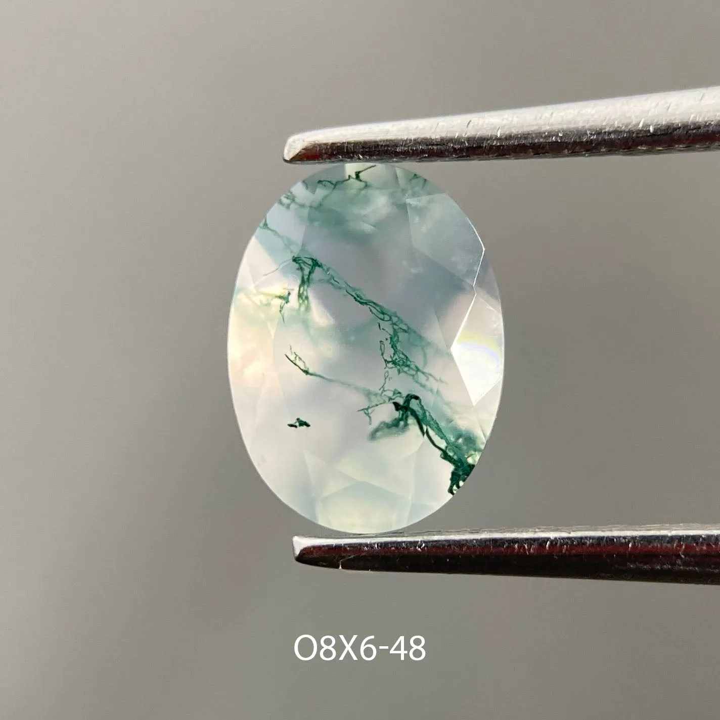 Moss agate | oval cut 8x6 mm - choose yours