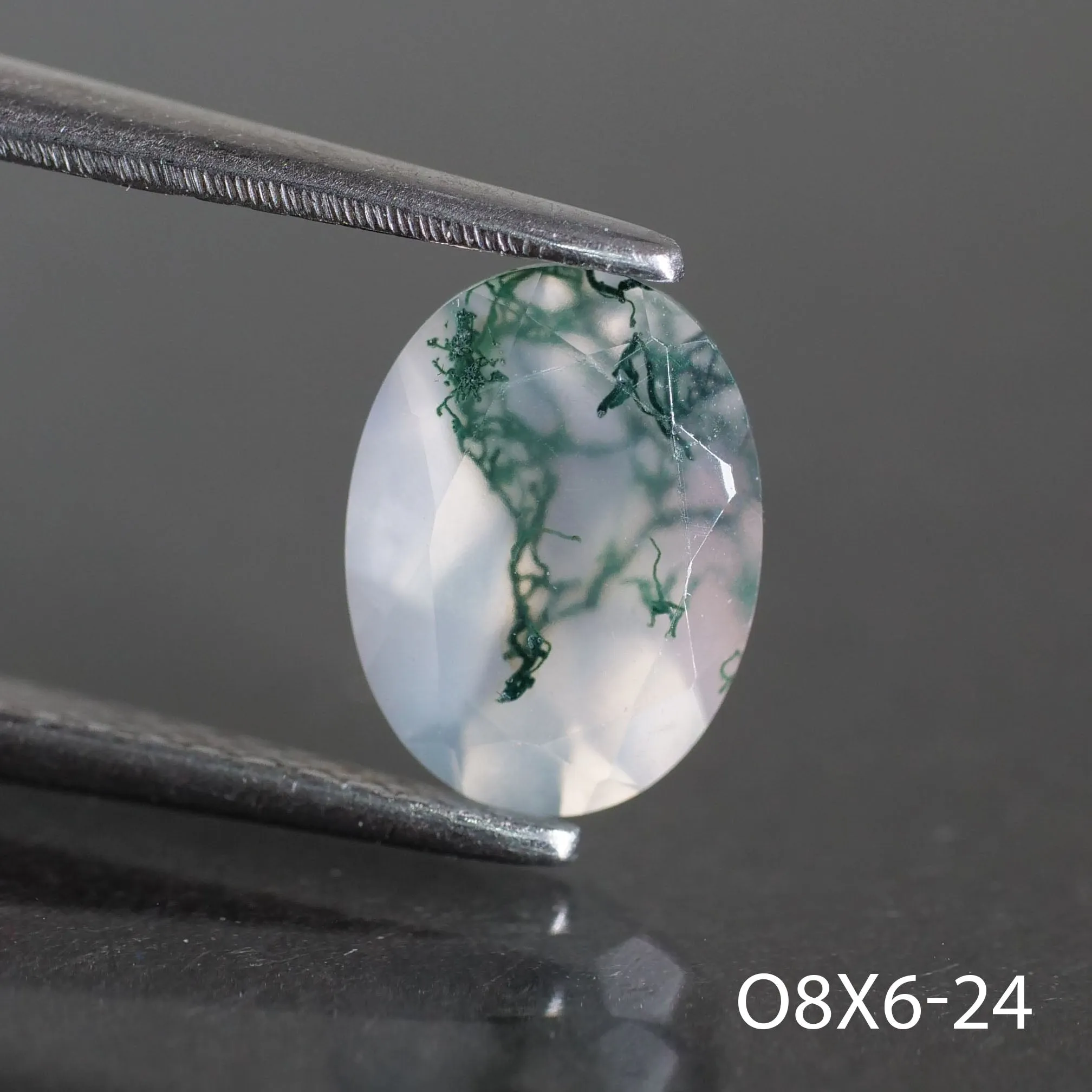 Moss agate | oval cut 8x6 mm - choose yours