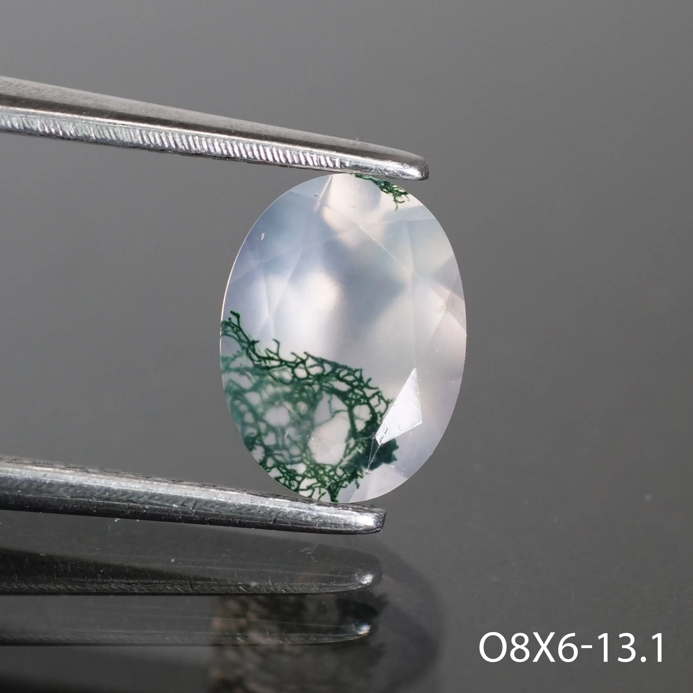 Moss agate | oval cut 8x6 mm - choose yours