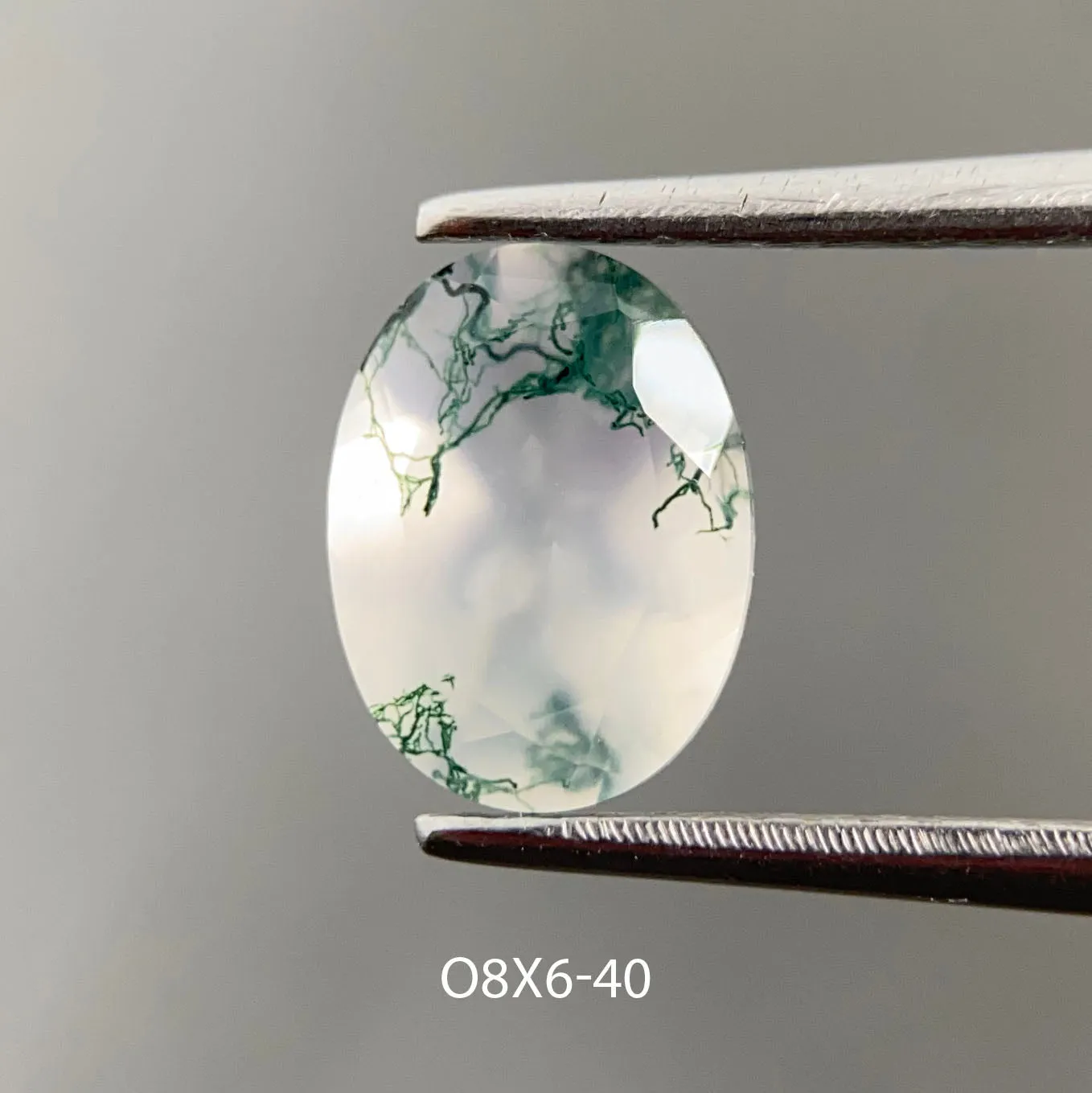 Moss agate | oval cut 8x6 mm - choose yours